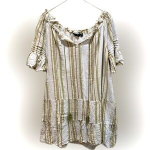 Mlle Gabriel Gauze style bohemian mini dress XL